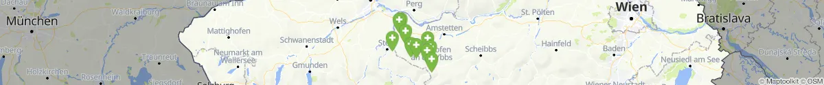 Map view for Pharmacies emergency services nearby Behamberg (Amstetten, Niederösterreich)